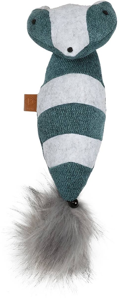 Rocco Catnip, raton laveur 40 x11cm bleu