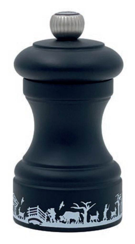 Moulin à poivre Bistro Alpes, noir mat 10cm Peugeot