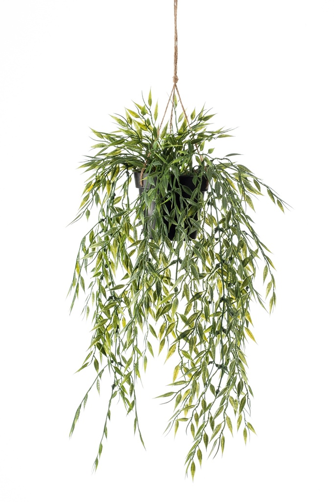 Bambou retombant en pot artificiel