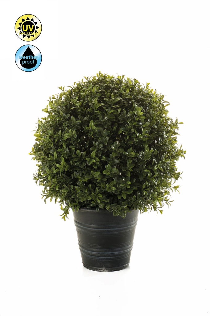 Buis boule résistant UV artificiel