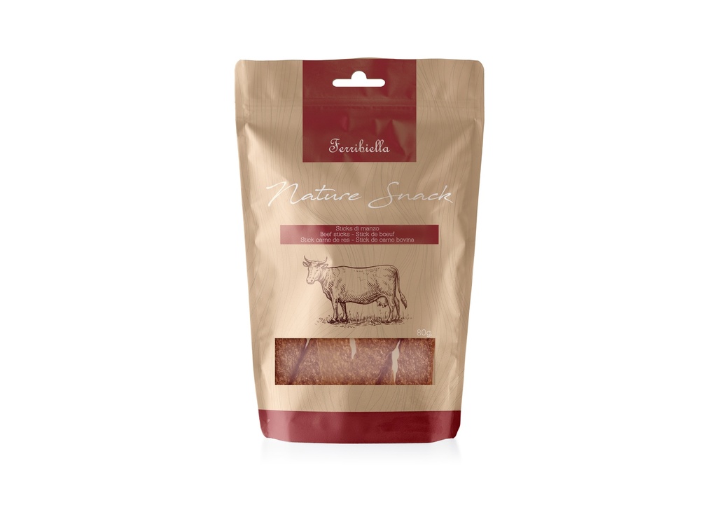 Friandise chien Nature snack stick de bœuf 80gr