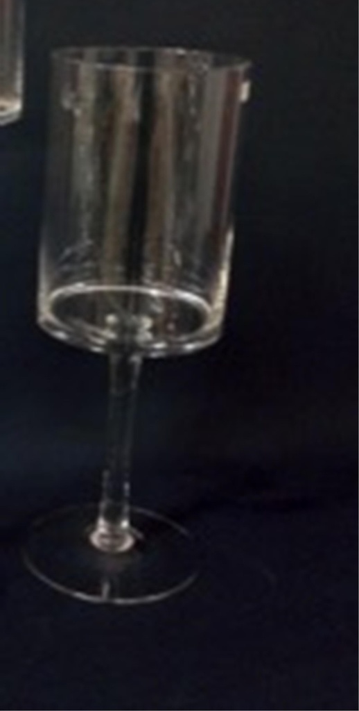 Vase cylindrique sur pied