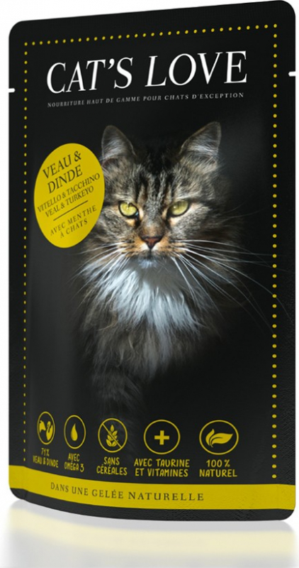 CAT`S LOVE Adult veau&dinde 85g