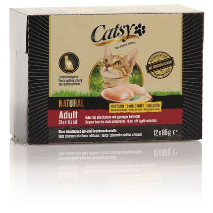 Catsy Ad.&Ste. Cat Pouch Chicken 12x85g