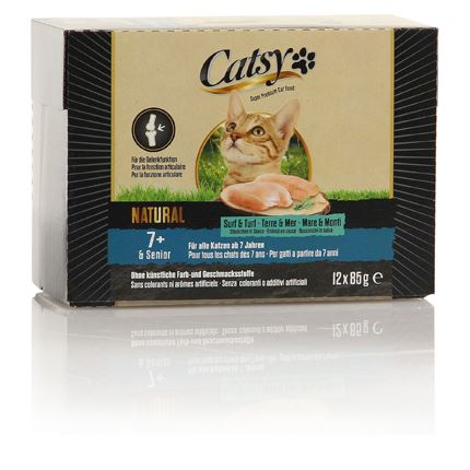 Catsy 7+ Cat Pouch terre et mer 12x85g