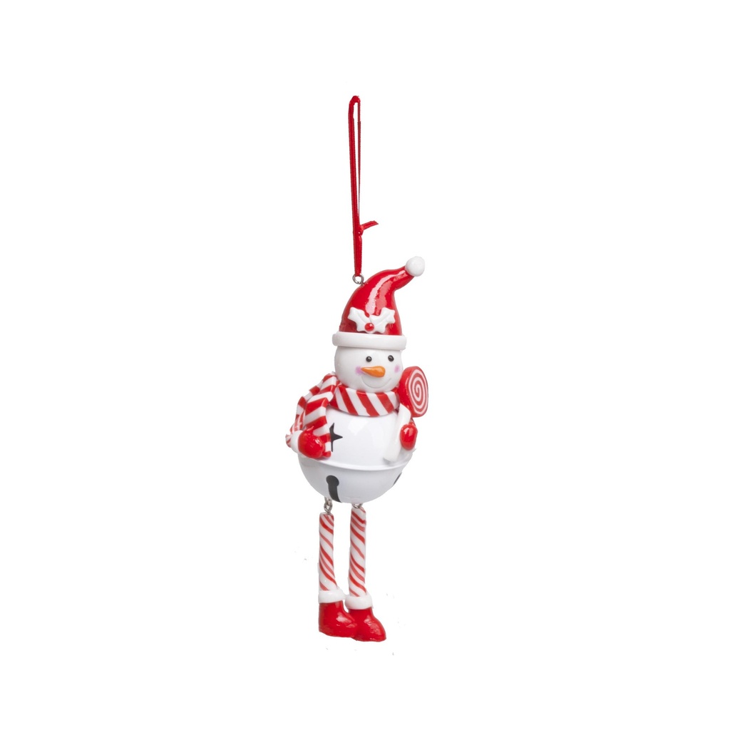 Bonhomme de neige grelot à suspendre