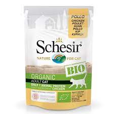 SCHESIR BIO Adult Cat poulet 85g