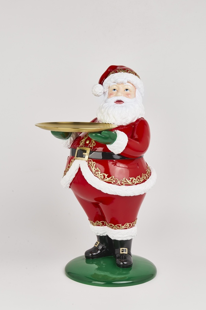 Père Noël avec plateau à poser