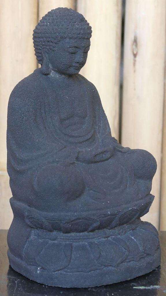 Bouddha assis - Japon, sur socle hauteur 19cm