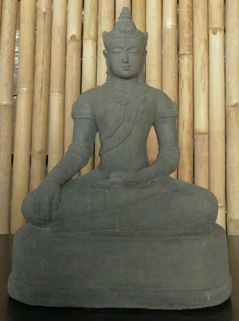 Bouddha assis - Khmer, 50cm de haut