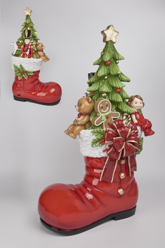 Botte du Père Noël avec sapin à poser