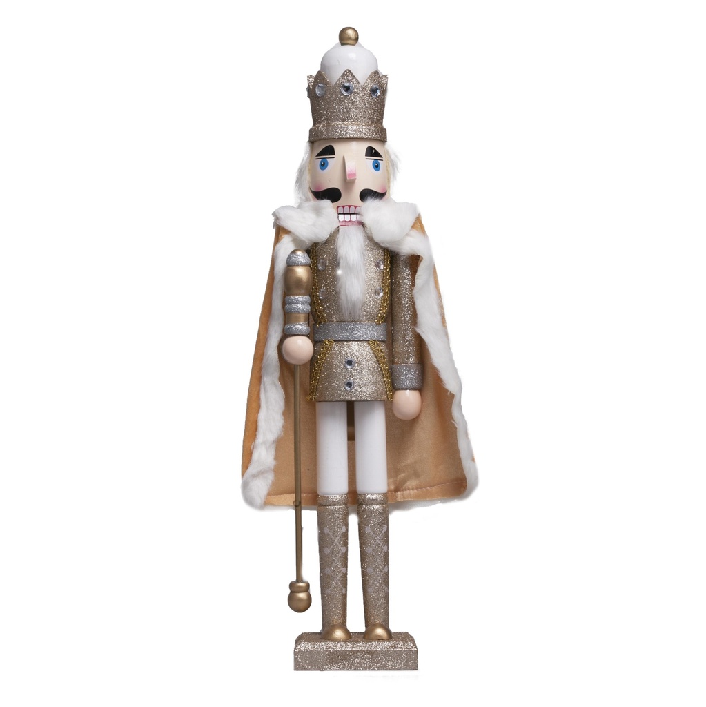 Nutcracker or en bois à poser