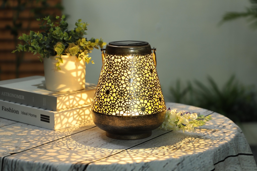 Lanterne solaire fleurs