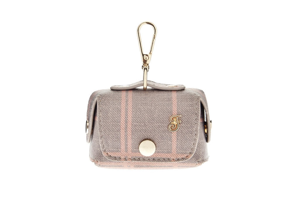 Distributeur de sacs Mokka Rose-gris