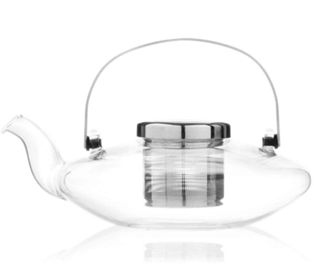 Théière Leaf en verre av. filtre