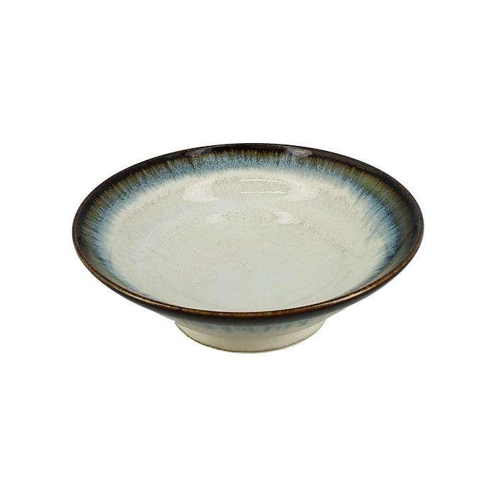 Petit Bol bord bleu fond milky