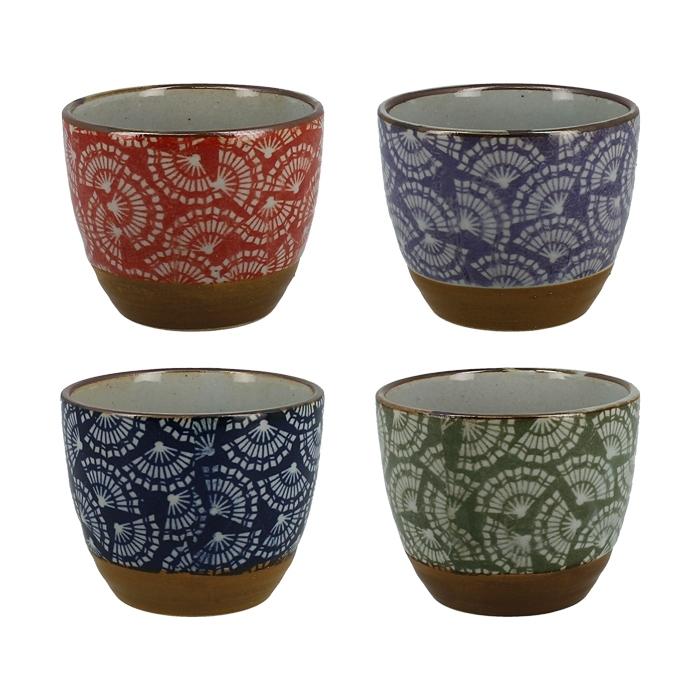 Set 4 Tasses à thé Oogim éventail