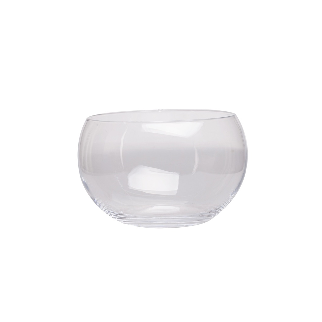 Photophore demi-boule en verre