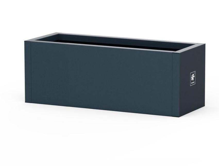 Metal Planter Balcony 60x25x25cm Antracita