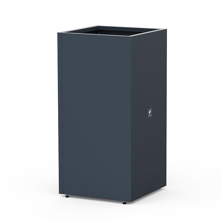 Metal Planter Column 50x50x100cm Antracita