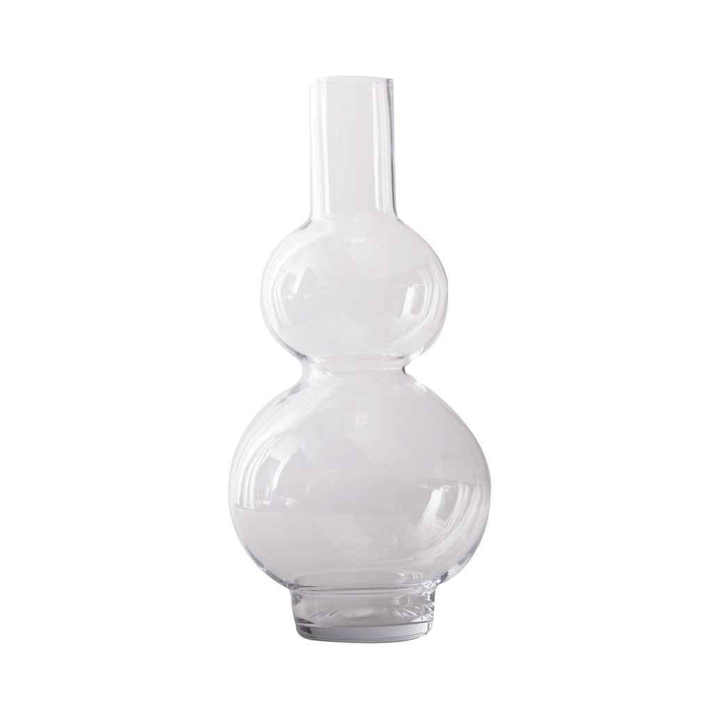 Vase 2 boules en verre