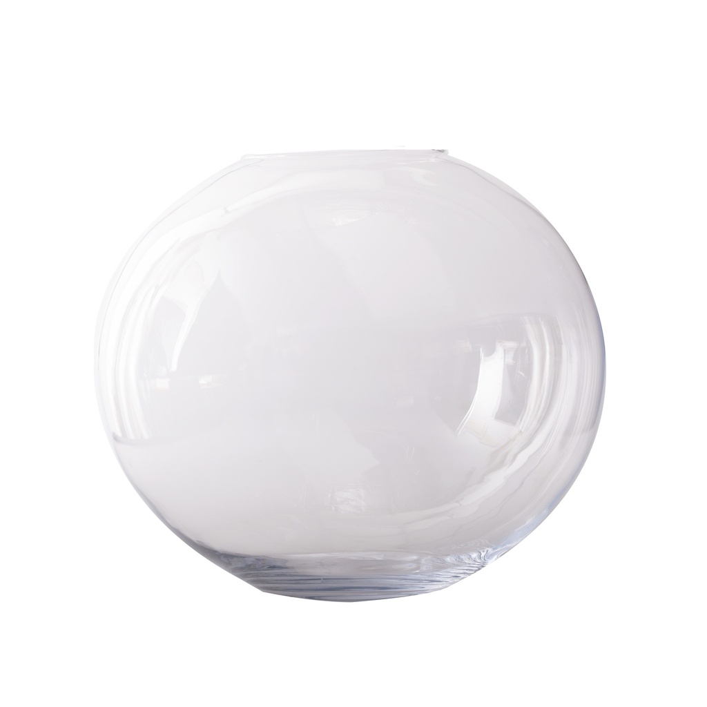 Vase boule en verre