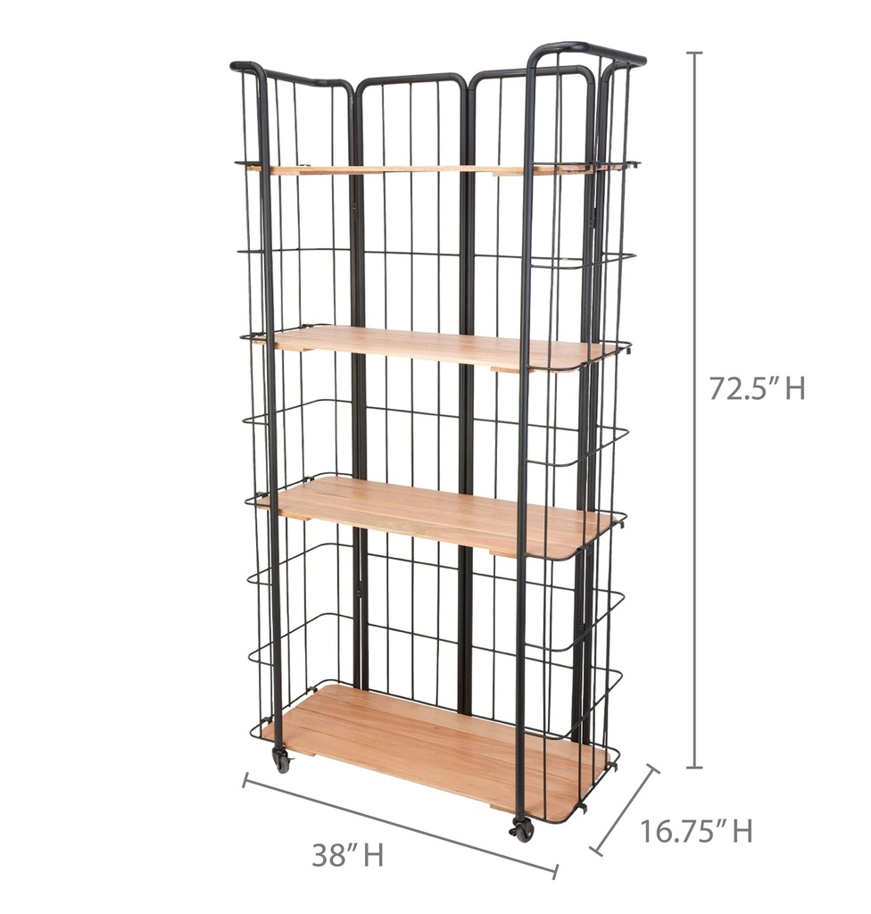 Baker's rack Étagère Support pour plante avec roulettes