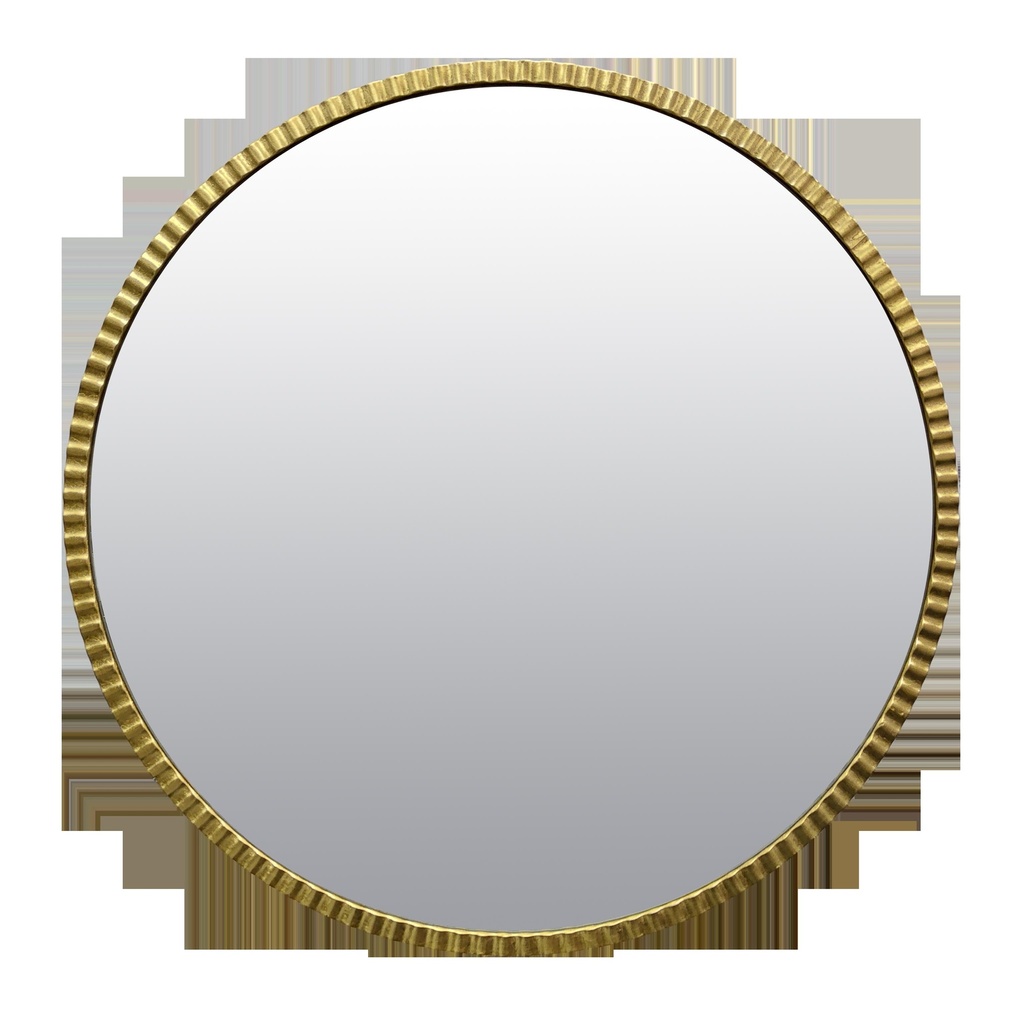Miroir Livia rond doré 80cm