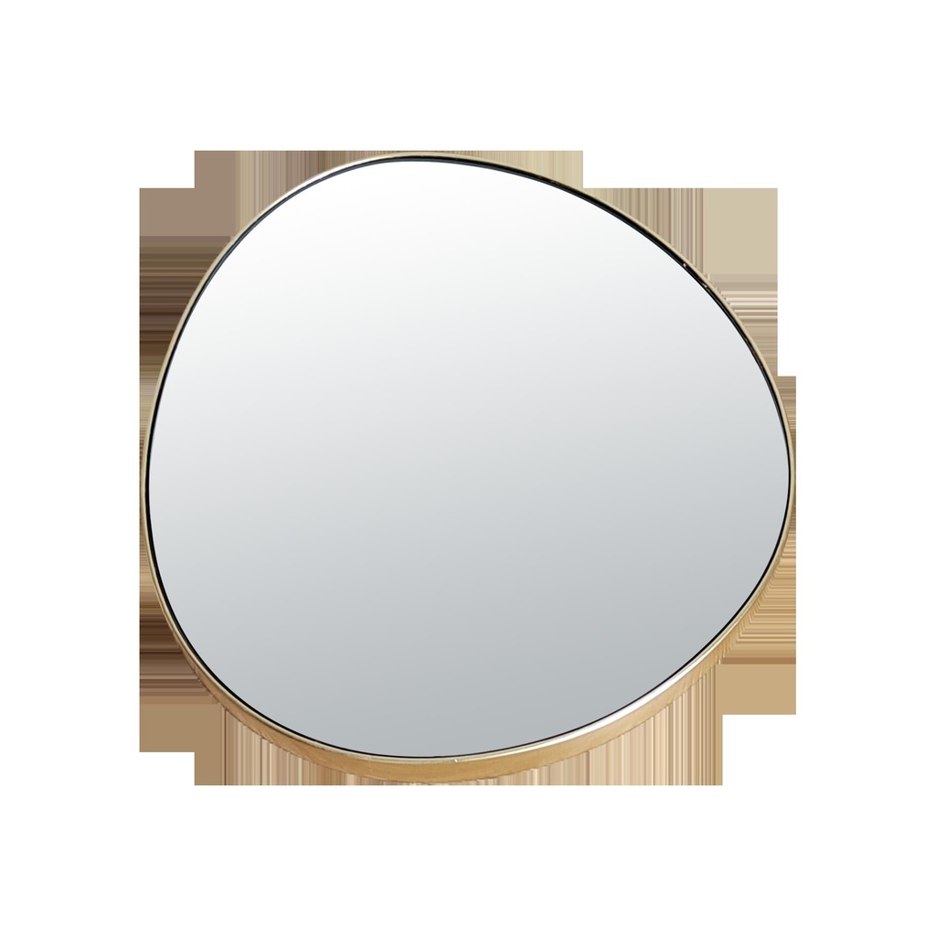 Miroir fin doré 38x35cm