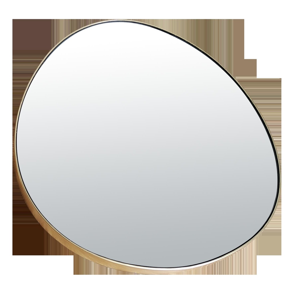 Miroir fin doré 47x43cm