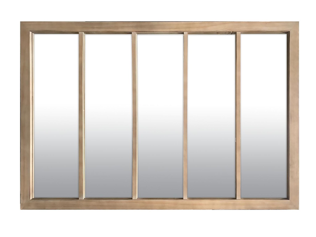 Miroir bois clair 140x90cm