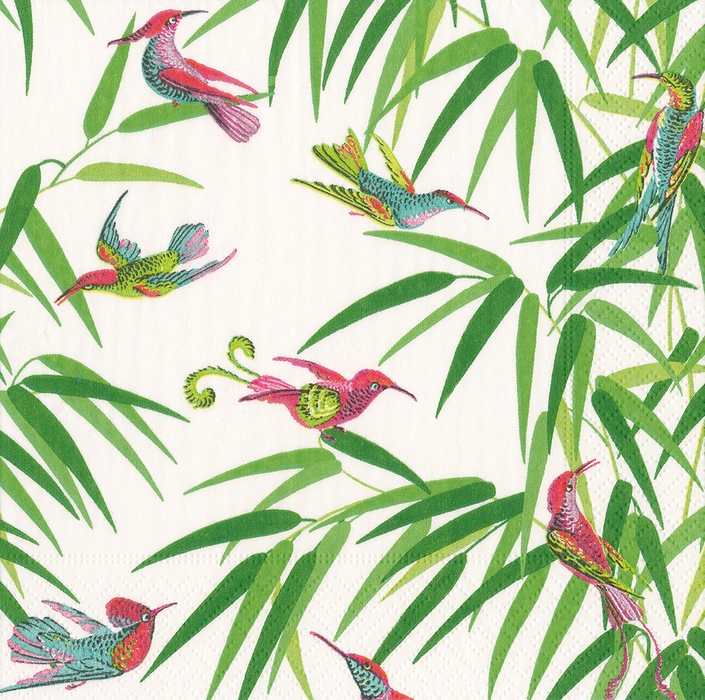 Serviette Cocktail Birds in Paradise