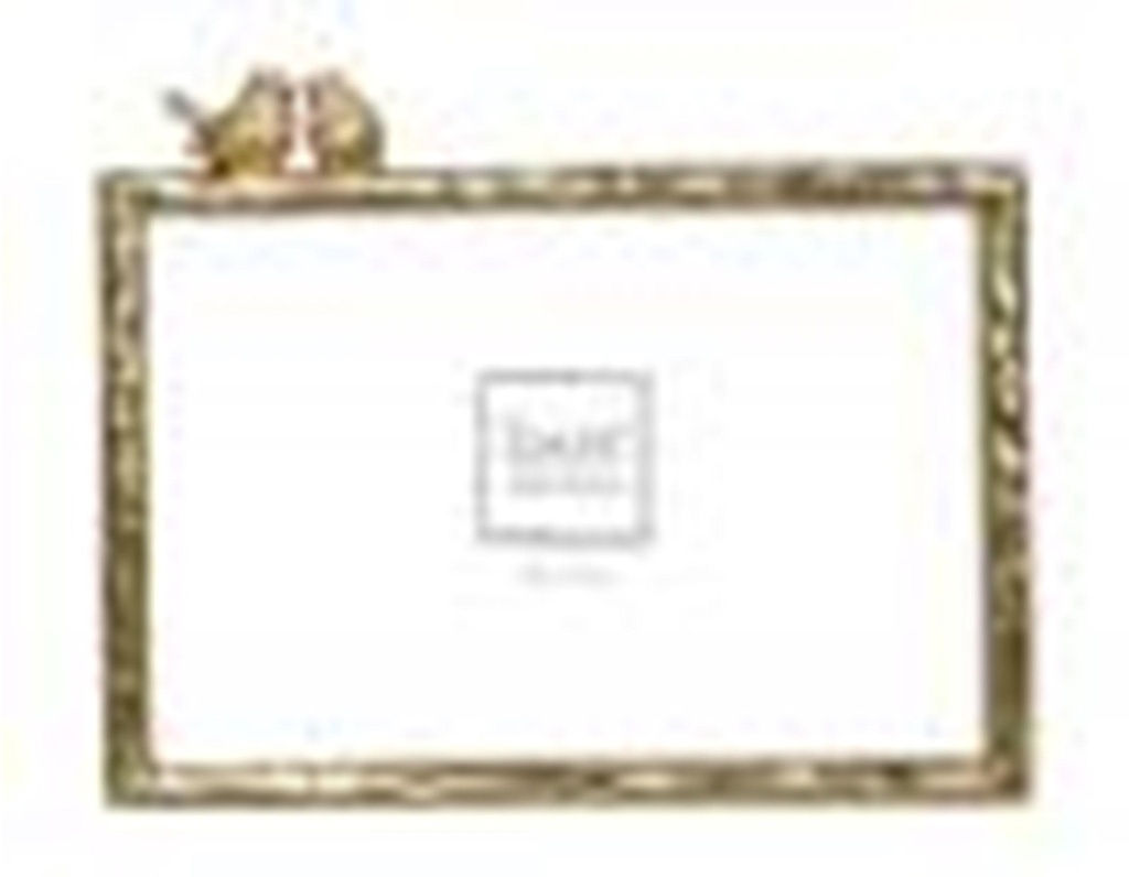 Cadre Oiseaux métal doré 10x15cm