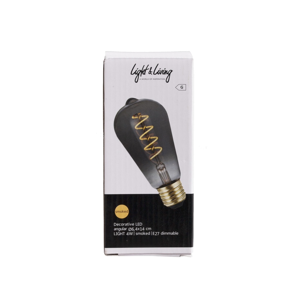 Ampoule Déco LED Angulaire 4W Fumé