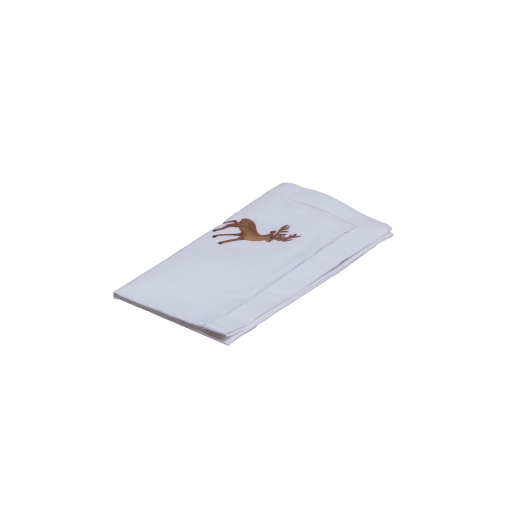 Serviette Le cerf avec jour de venise