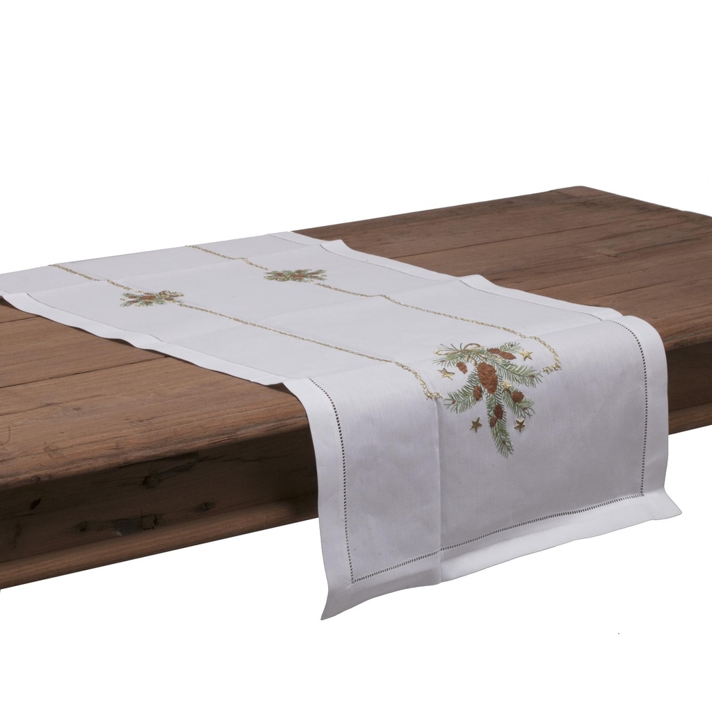 Chemin de table Sapin & Pomme de pin