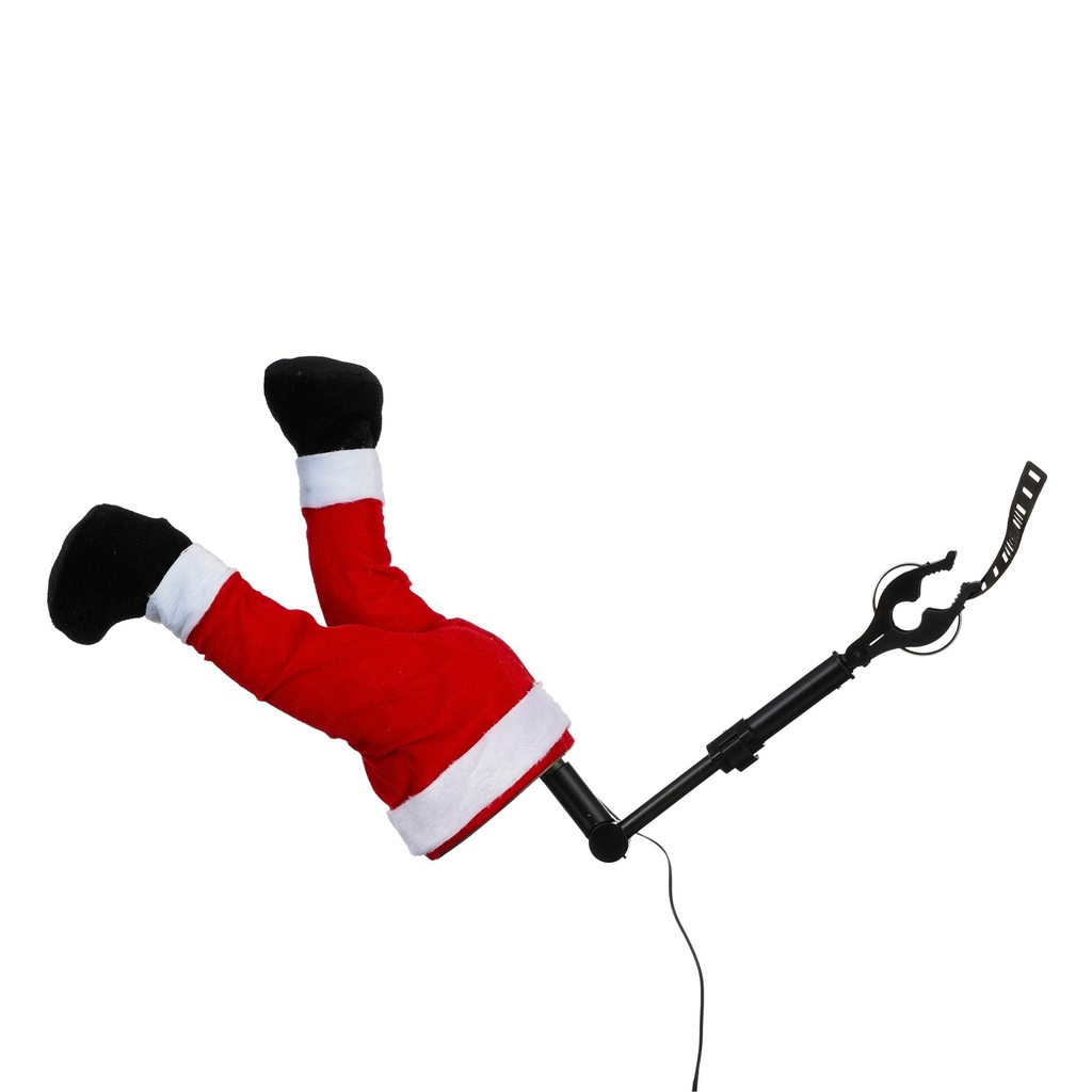 Le père Noël est dans le sapin animé