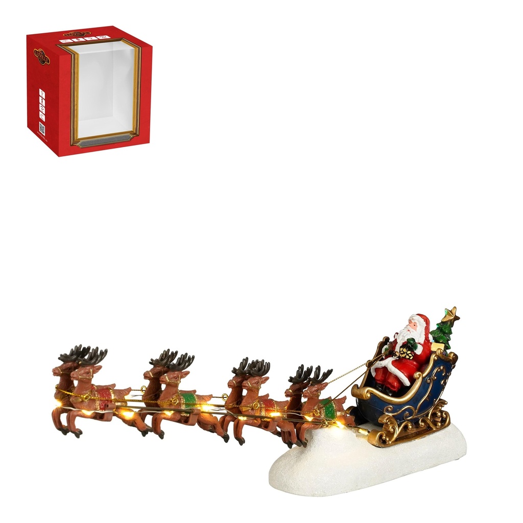 L'envole du traineau du Père Noël