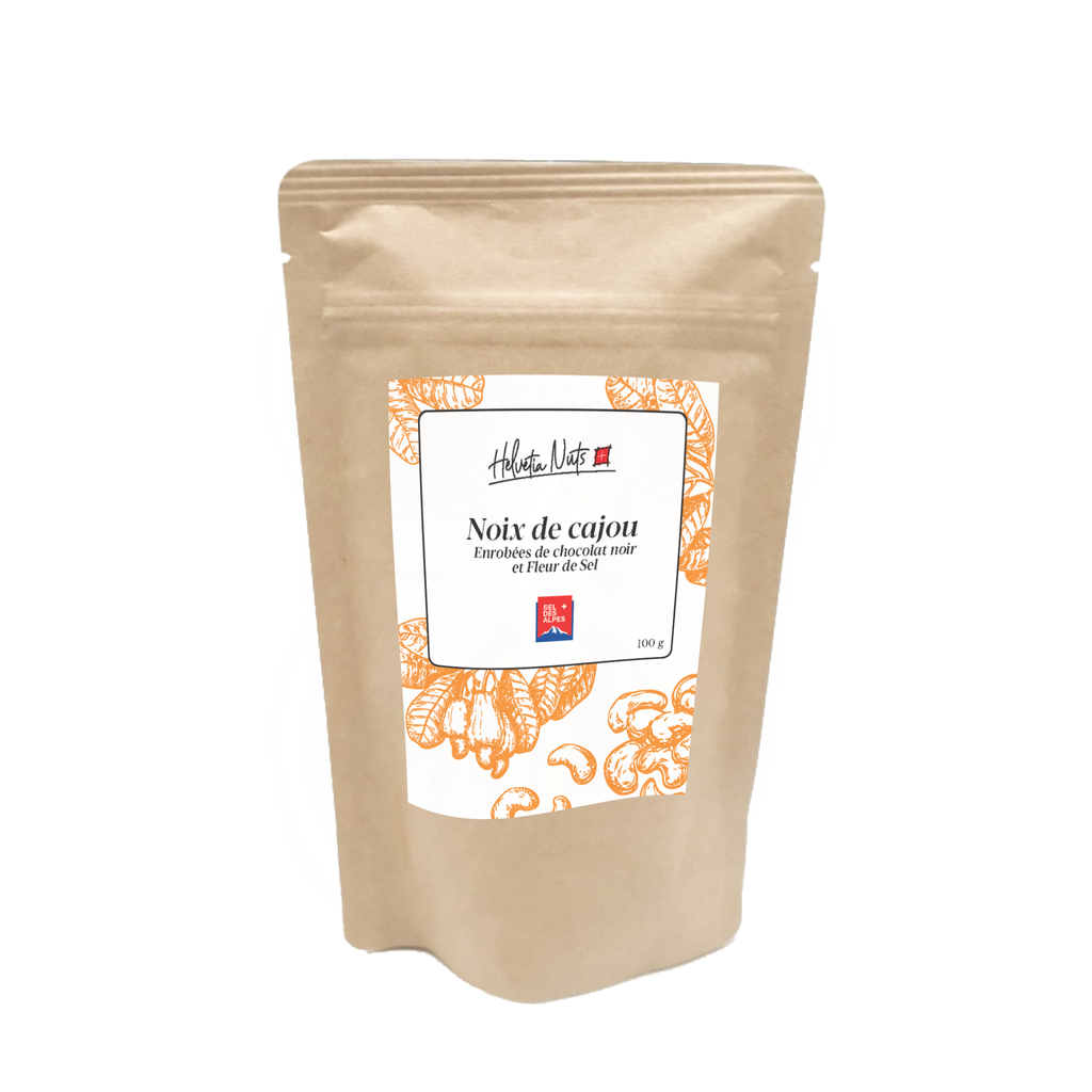 Noix de cajou enrobées de chocolat et fleur de sel