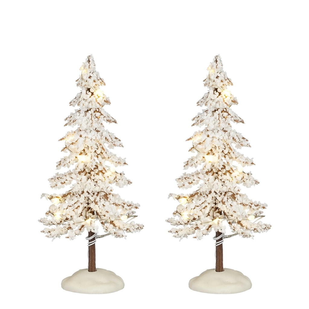 Sapin enneigé lumineux