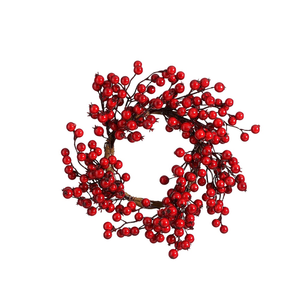Couronne de baies rouge