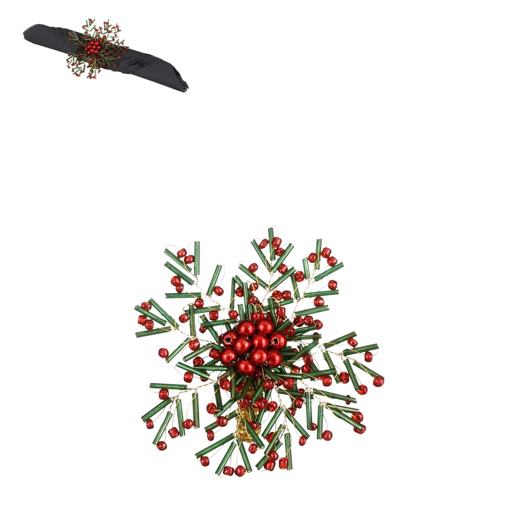 Rond de serviette Baies rouges