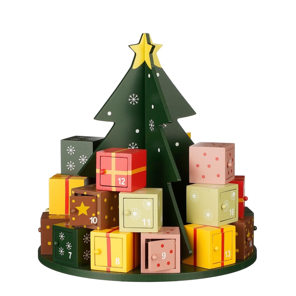 Calendrier de l'Avent Sapin avec cadeaux