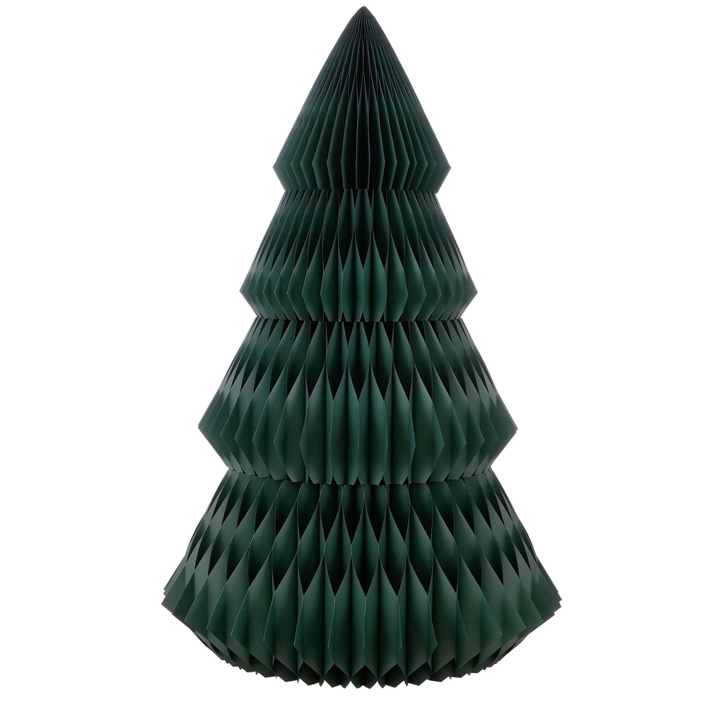 Sapin de Noël en papier vert foncé