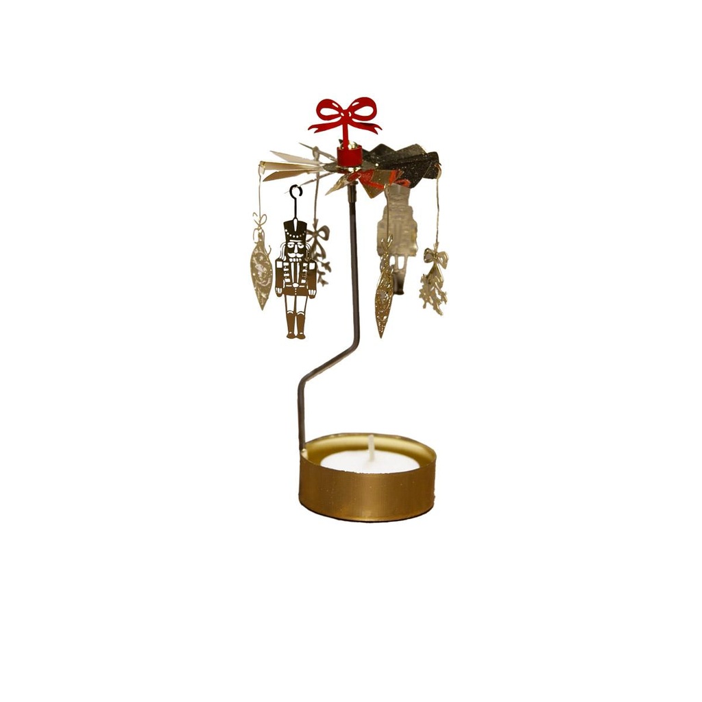 Bougeoir Carrousel Nutcracker Or