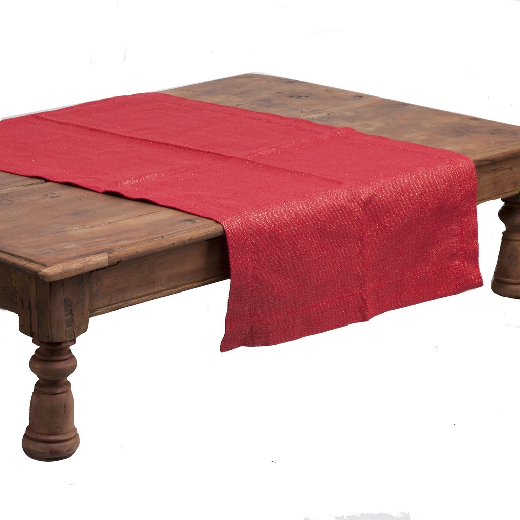 Chemin de table Red gold lurex