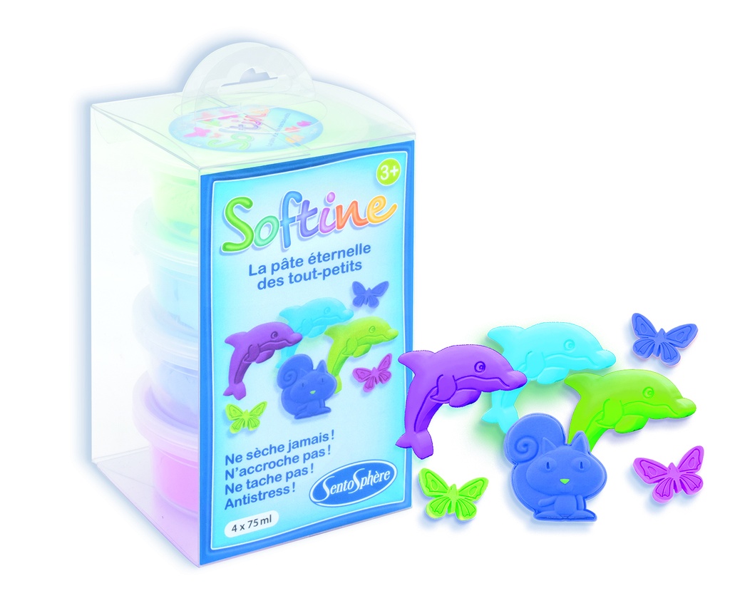 Softine Recharge 4 Pots Couleurs Froides