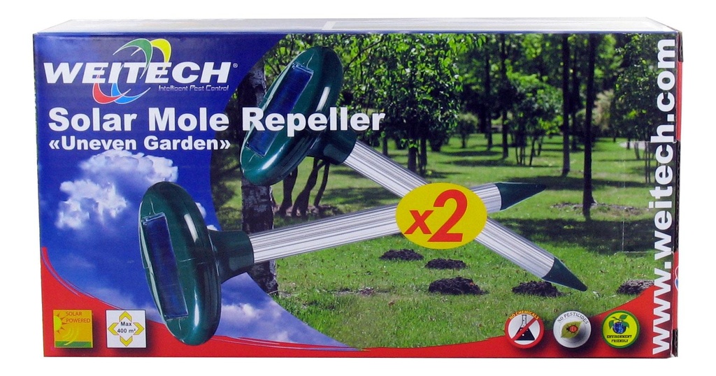 Répulsif électronique solar taupe 2 pcs