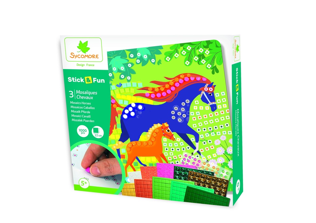 STICK'N FUN MOSAIQUES CHEVAUX