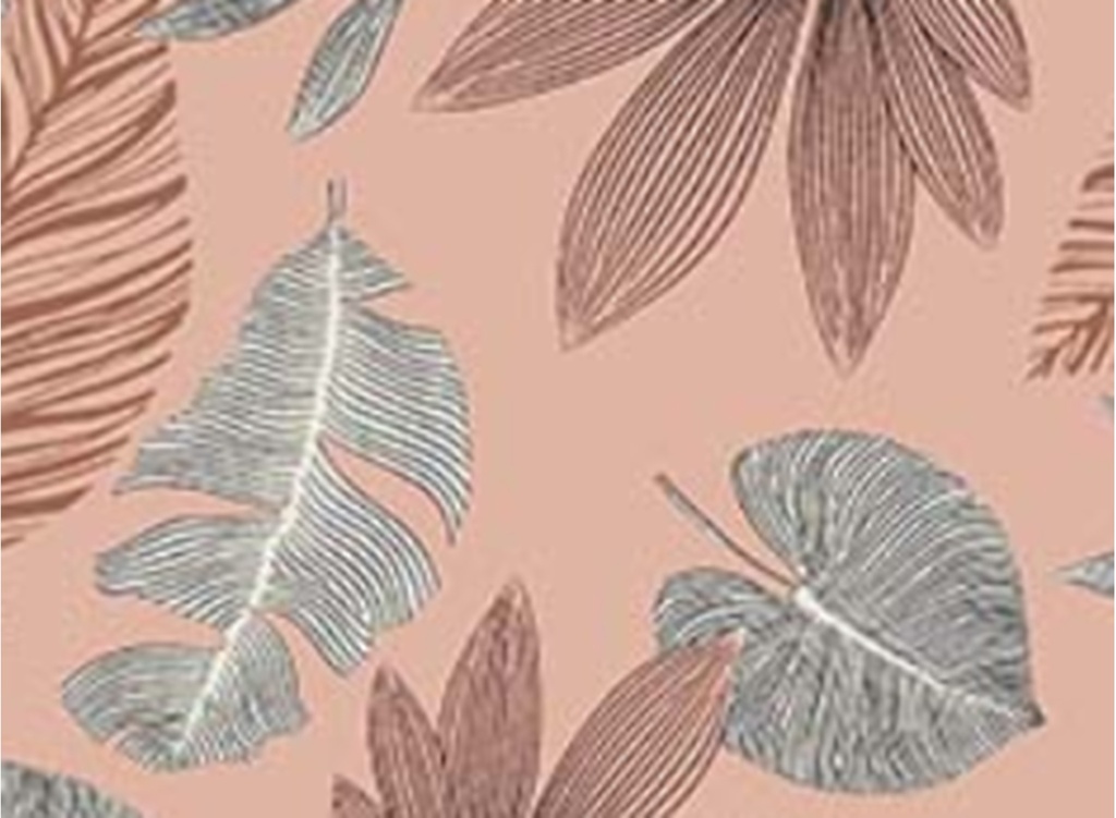 Nappe Imprégnée Sun Leaves  au mètre